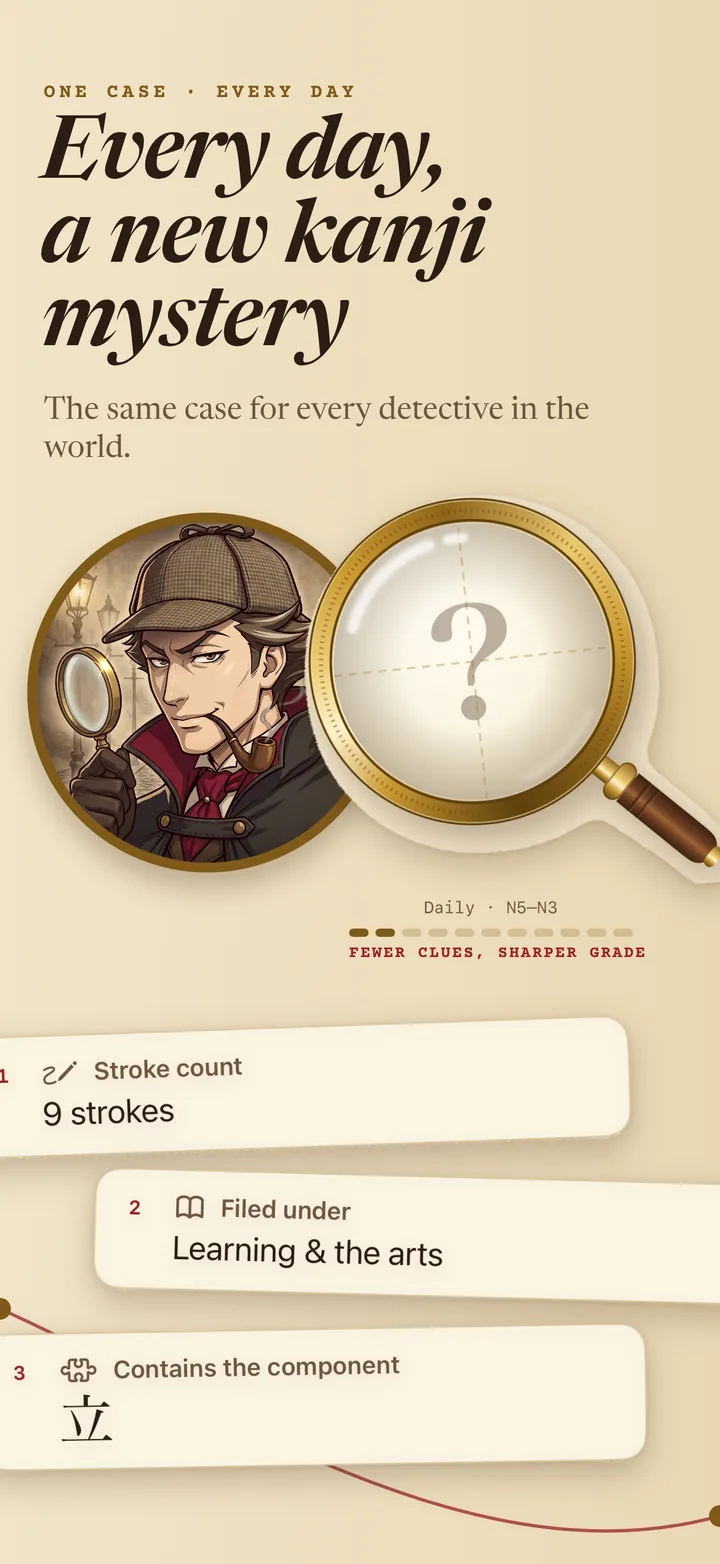 Every day, a new kanji mystery